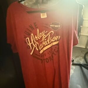 Harley-Davidson Burgundy Logo Tee